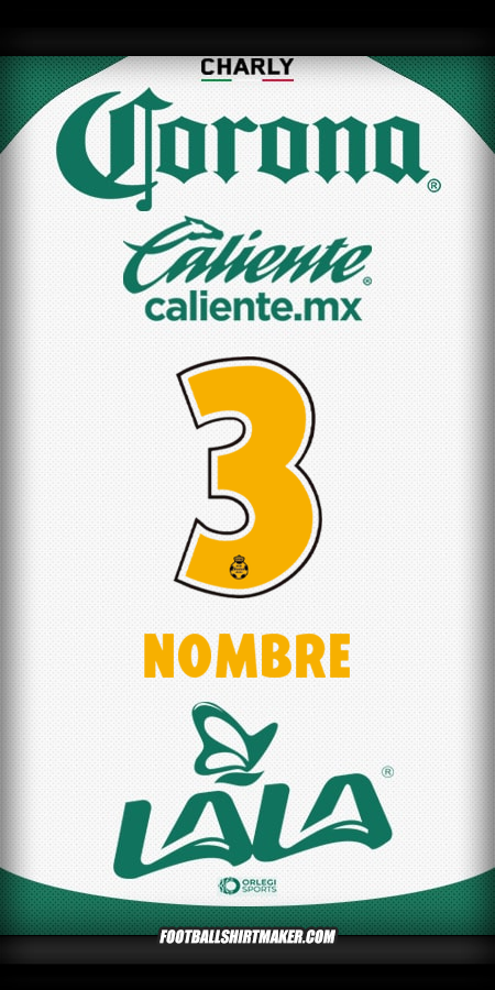 Jersey Santos Laguna 2025/2026 -  nombre - 3