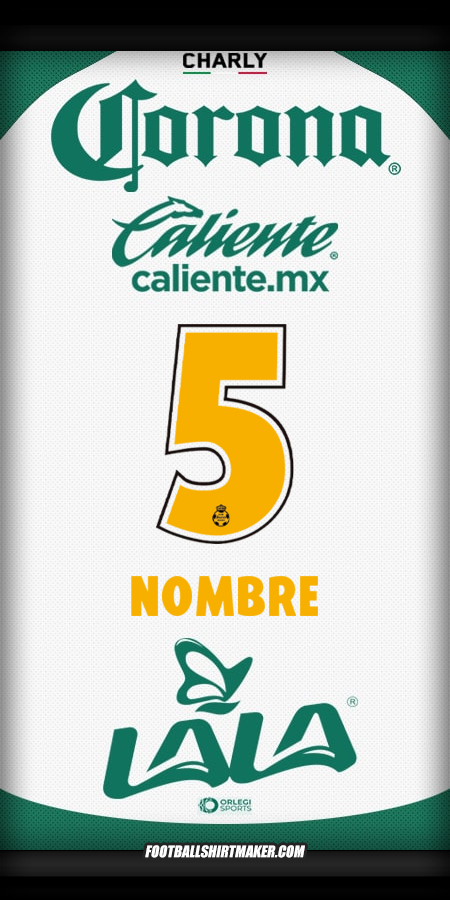 Jersey Santos Laguna 2025/2026 -  nombre - 5