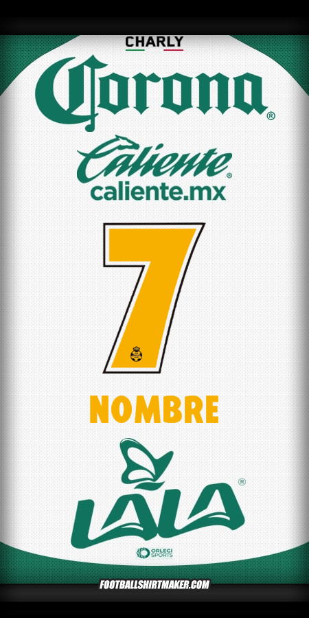 Jersey Santos Laguna 2025/2026 -  nombre - 7