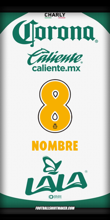 Jersey Santos Laguna 2025/2026 -  nombre - 8