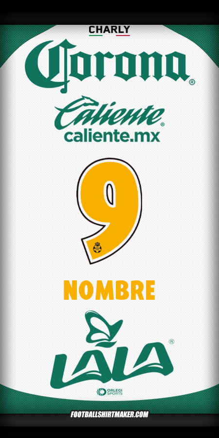 Jersey Santos Laguna 2025/2026 -  nombre - 9