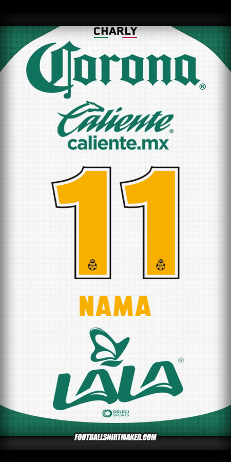 Jersey Santos Laguna 2025/2026 -  nama - 11