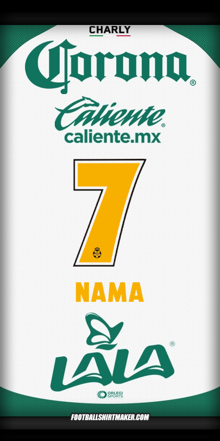 Jersey Santos Laguna 2025/2026 -  nama - 7