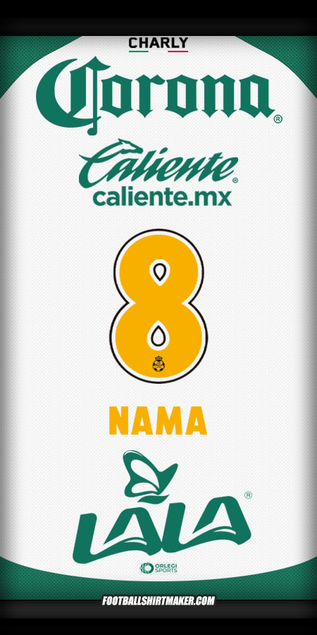 Jersey Santos Laguna 2025/2026 -  nama - 8