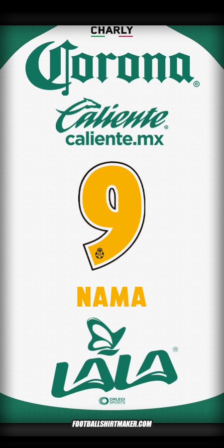 Jersey Santos Laguna 2025/2026 -  nama - 9