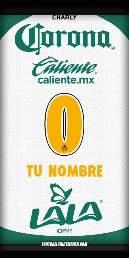 Camiseta Santos Laguna 2025/2026 -  tu nombre - 0