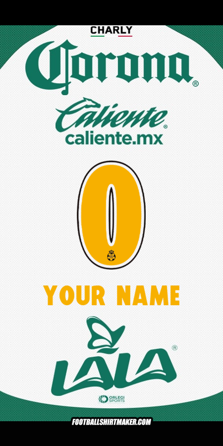 Shirt Santos Laguna 2025/2026 -  your name - 0