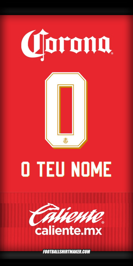 Camisola Toluca FC 2025/2026 -  o teu nome - 0