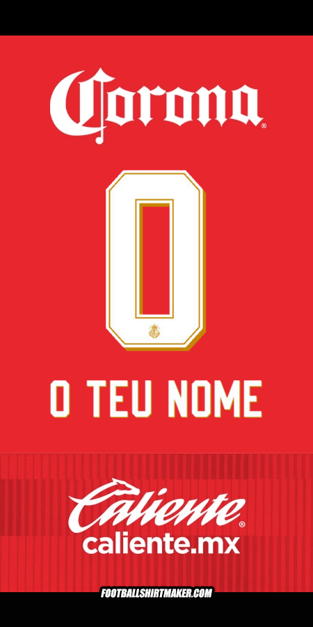 Camisola Toluca FC 2025/2026 -  o teu nome - 0