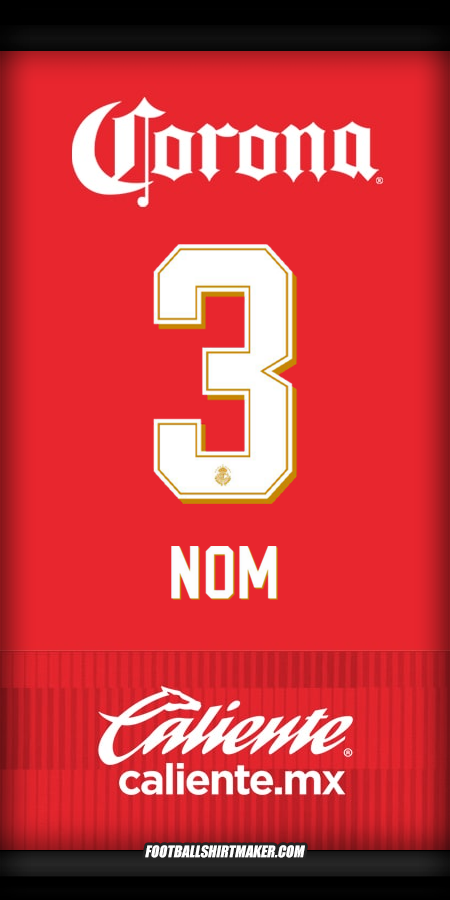 Maillot Toluca FC 2025/2026 -  nom - 3