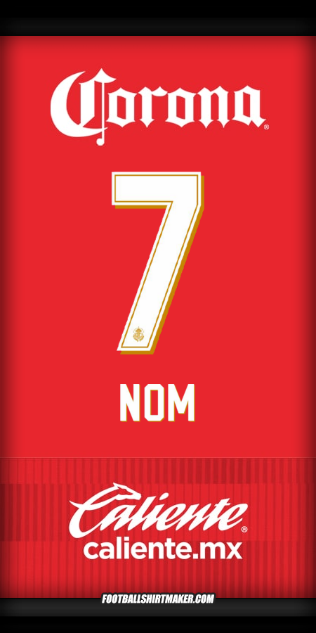 Maillot Toluca FC 2025/2026 -  nom - 7
