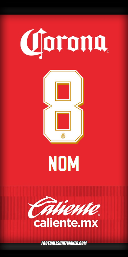 Maillot Toluca FC 2025/2026 -  nom - 8