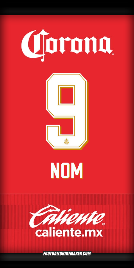Maillot Toluca FC 2025/2026 -  nom - 9