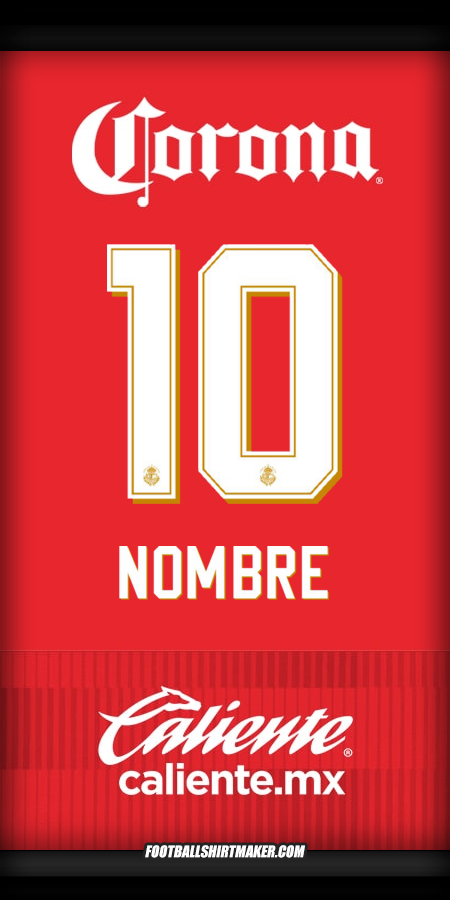 Jersey Toluca FC 2025/2026 -  nombre - 10