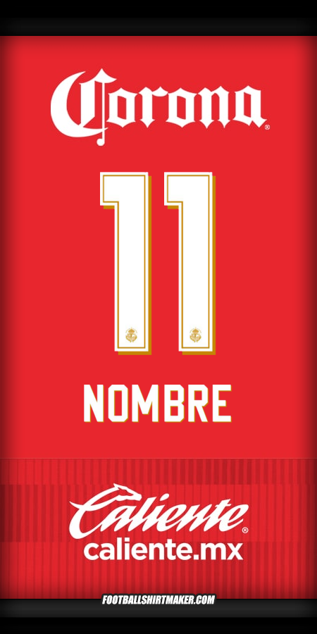 Jersey Toluca FC 2025/2026 -  nombre - 11