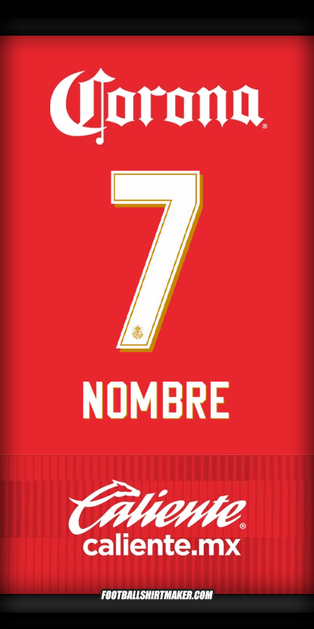 Camiseta Toluca FC 2025/2026 -  nombre - 7