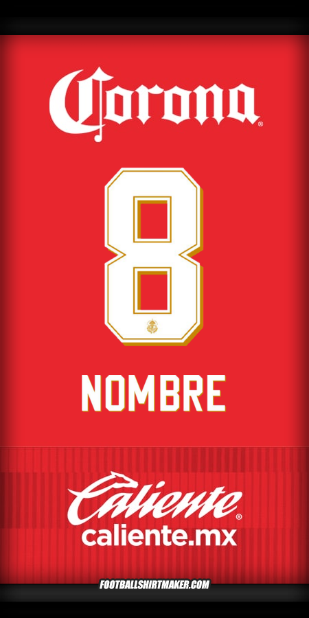 Camiseta Toluca FC 2025/2026 -  nombre - 8