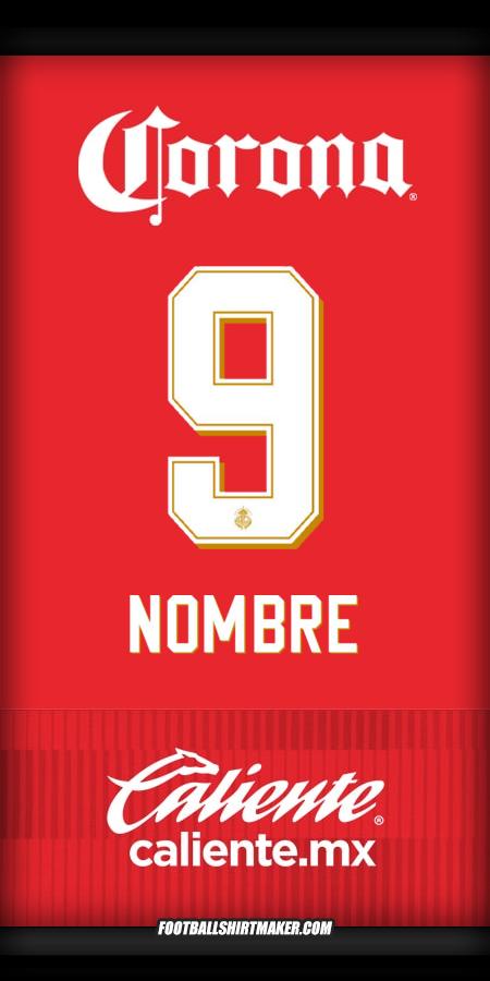 Jersey Toluca FC 2025/2026 -  nombre - 9