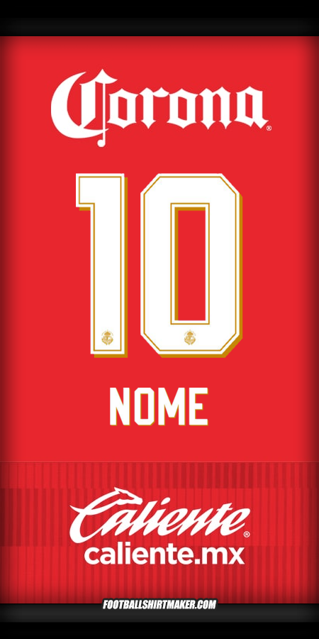 Maglia Toluca FC 2025/2026 -  nome - 10