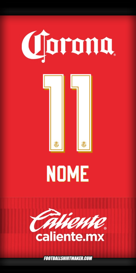 Camisa Toluca FC 2025/2026 -  nome - 11