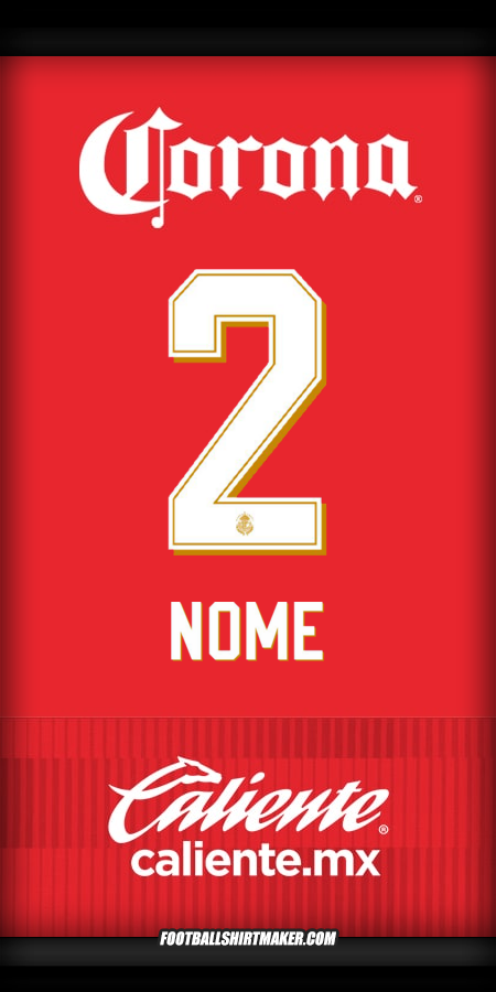 Maglia Toluca FC 2025/2026 -  nome - 2