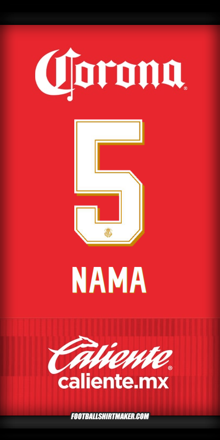 Jersey Toluca FC 2025/2026 -  nama - 5