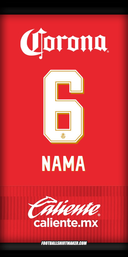 Jersey Toluca FC 2025/2026 -  nama - 6
