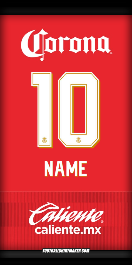 Jersey Toluca FC 2025/2026 -  name - 10