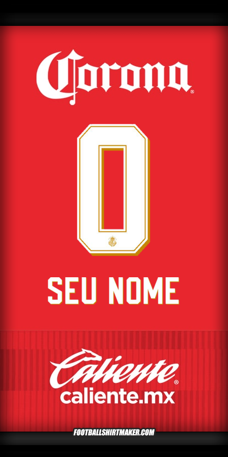 Camisa Toluca FC 2025/2026 -  seu nome - 0