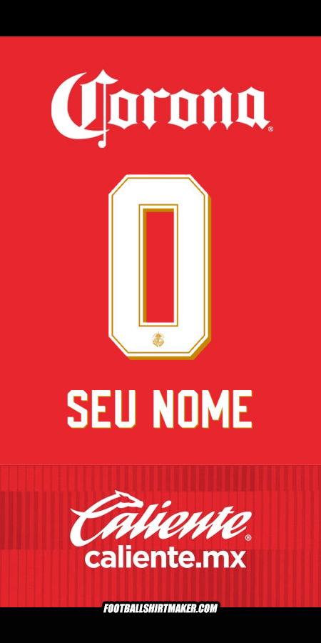 Camisa Toluca FC 2025/2026 -  seu nome - 0