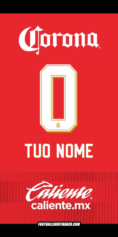 Maglia Toluca FC 2025/2026 -  tuo nome - 0