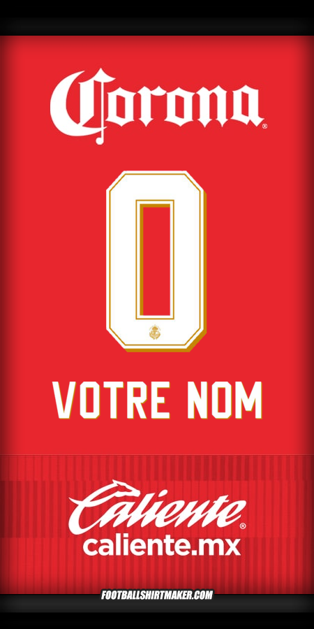 Maillot Toluca FC 2025/2026 -  votre nom - 0
