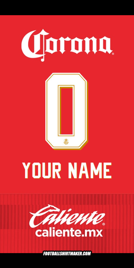 Jersey Toluca FC 2025/2026 -  your name - 0