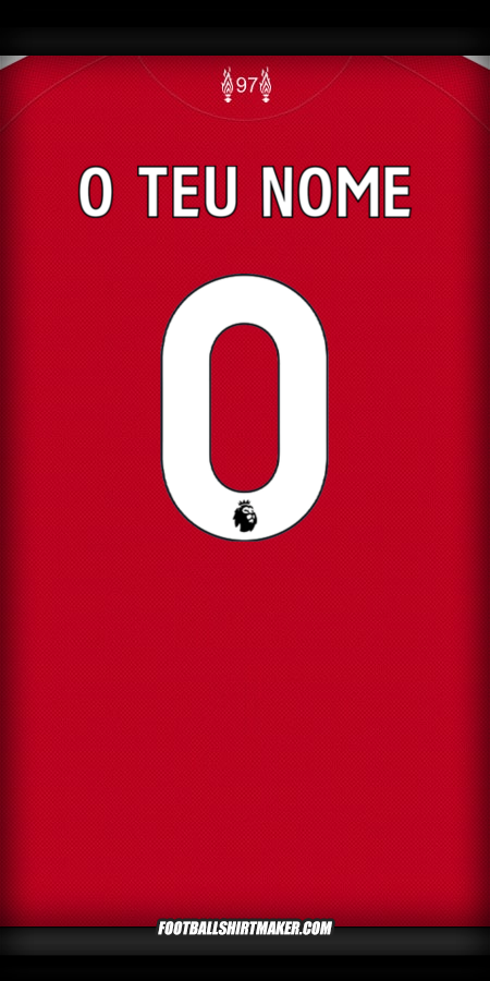 Camisola Liverpool FC 2025/2026 -  o teu nome - 0
