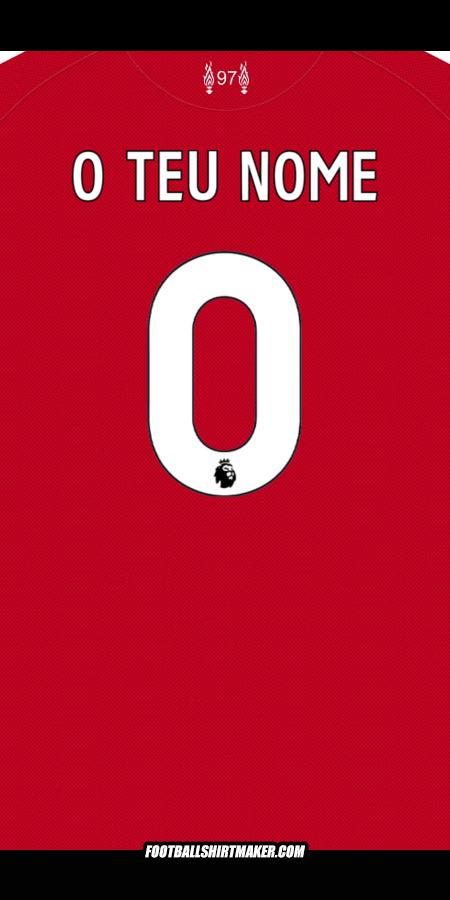 Camisola Liverpool FC 2025/2026 -  o teu nome - 0
