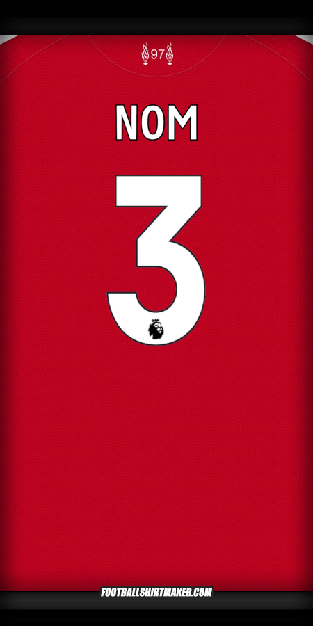 Maillot Liverpool FC 2025/2026 -  nom - 3