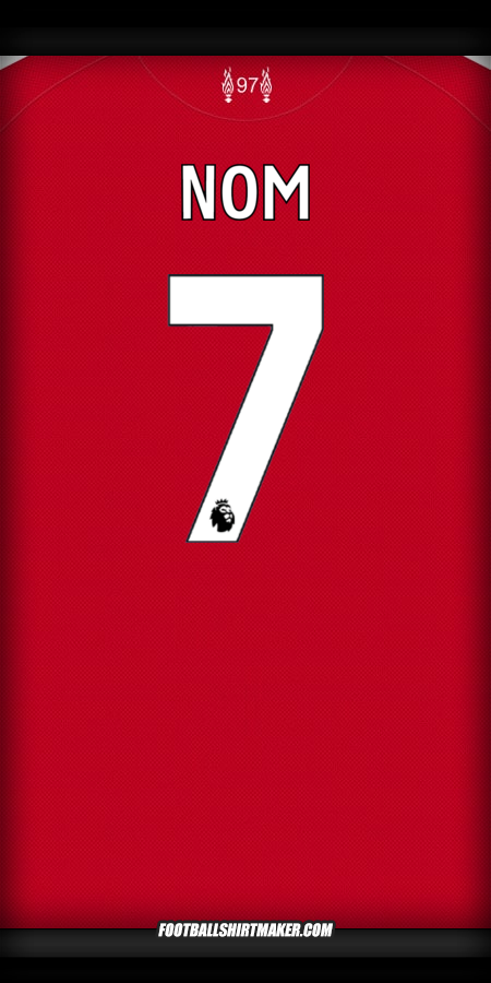 Maillot Liverpool FC 2025/2026 -  nom - 7