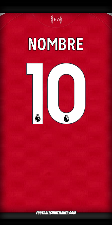 Jersey Liverpool FC 2025/2026 -  nombre - 10