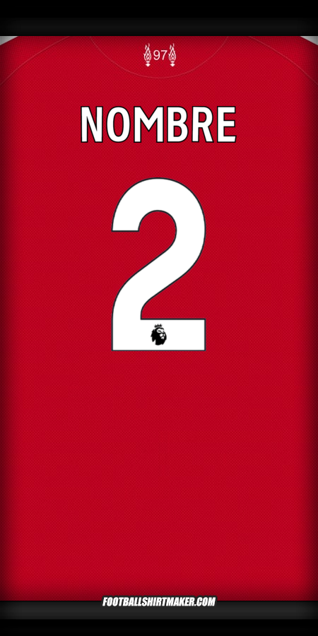 Camiseta Liverpool FC 2025/2026 -  nombre - 2