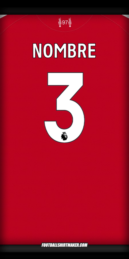 Camiseta Liverpool FC 2025/2026 -  nombre - 3