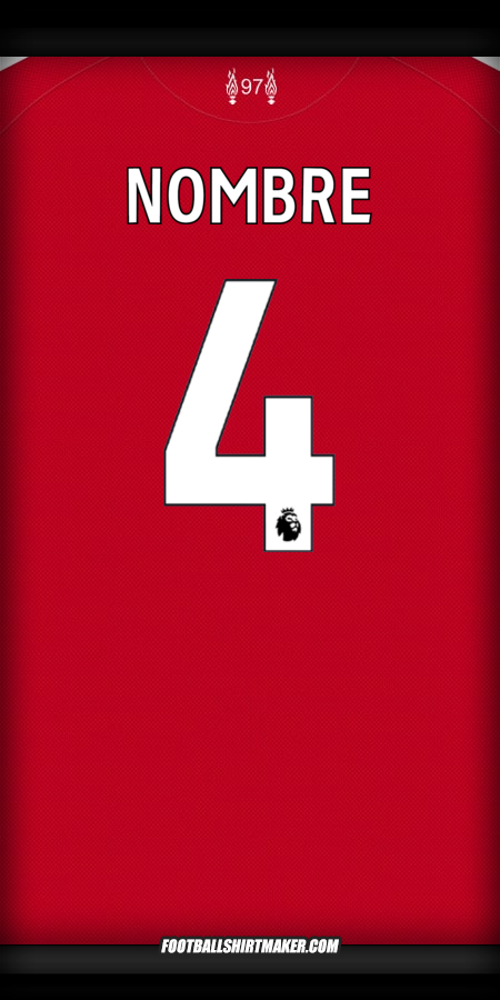 Camiseta Liverpool FC 2025/2026 -  nombre - 4