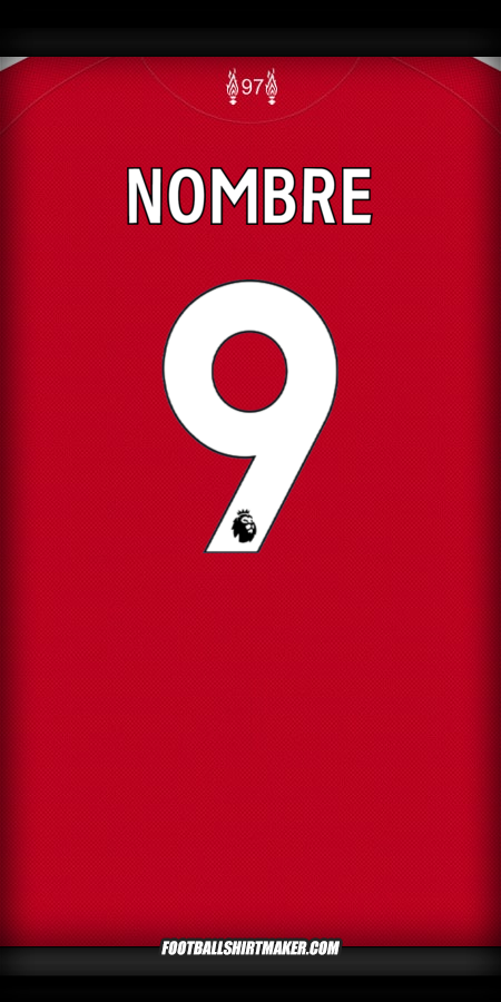 Camiseta Liverpool FC 2025/2026 -  nombre - 9