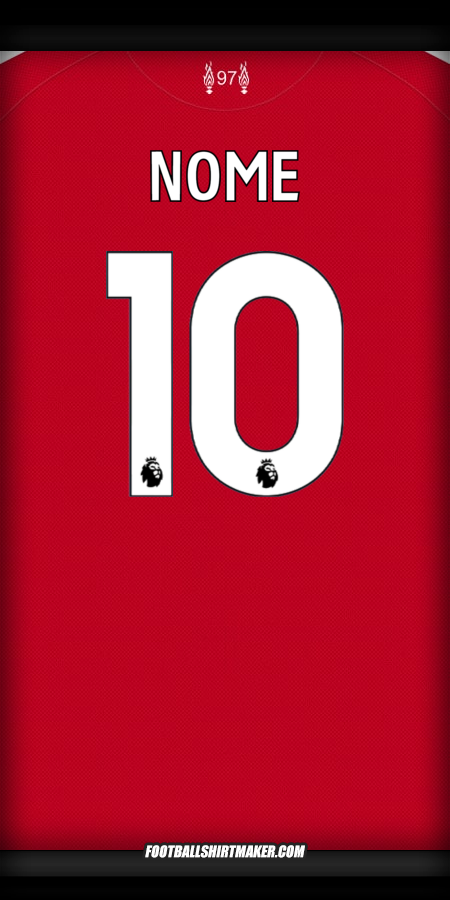 Camisa Liverpool FC 2025/2026 -  nome - 10