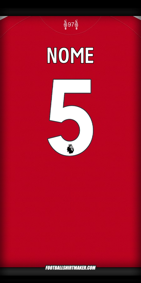 Camisola Liverpool FC 2025/2026 -  nome - 5