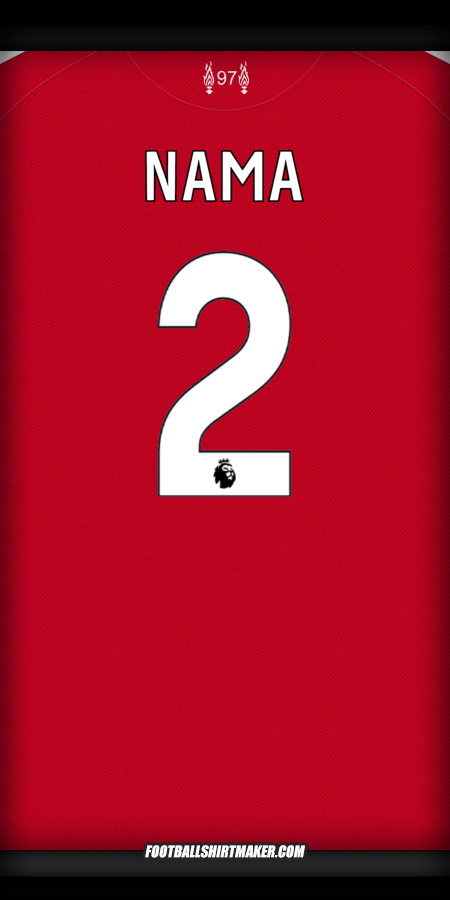 Jersey Liverpool FC 2025/2026 -  nama - 2