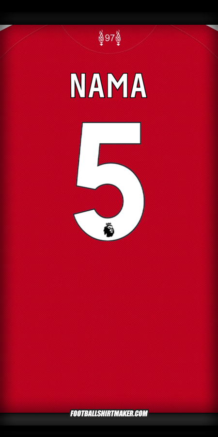 Jersey Liverpool FC 2025/2026 -  nama - 5