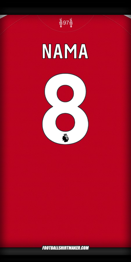 Jersey Liverpool FC 2025/2026 -  nama - 8