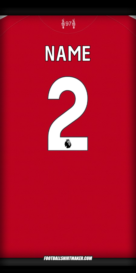 Jersey Liverpool FC 2025/2026 -  name - 2