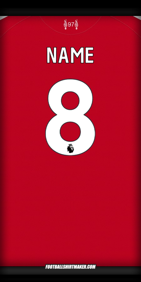 Jersey Liverpool FC 2025/2026 -  name - 8