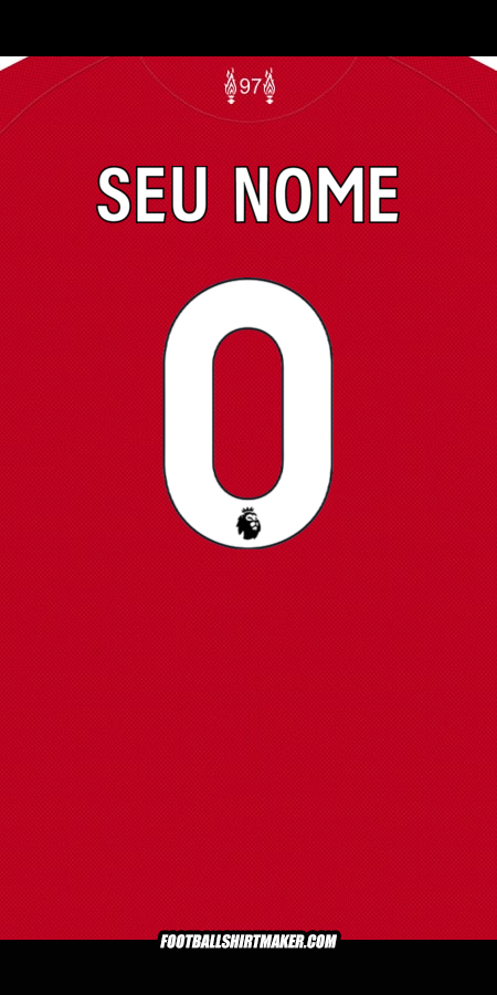 Camisa Liverpool FC 2025/2026 -  seu nome - 0